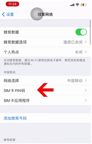 咸宁苹果14维修网分享如何给iPhone14的SIM卡设置密码 