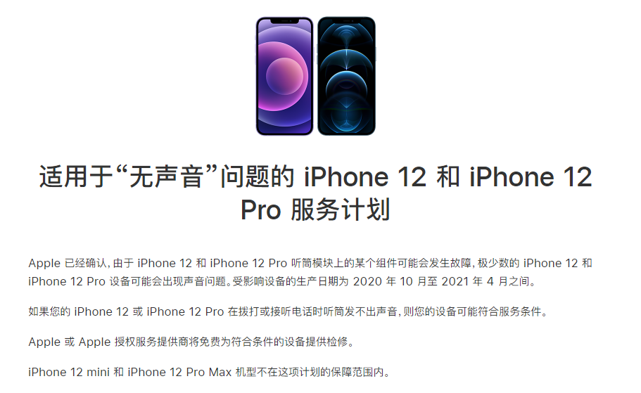 咸宁苹果手机维修分享iPhone 12/Pro 拨打或接听电话时无声音怎么办 